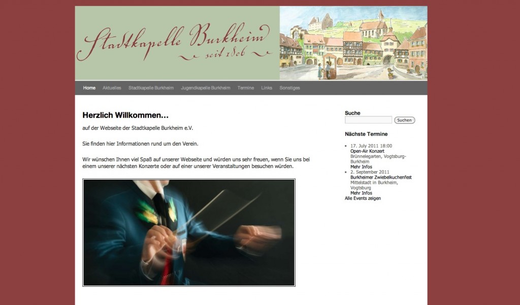 Website Stadtkapelle Burkheim 2011 Website Stadtkapelle Burkheim 2011