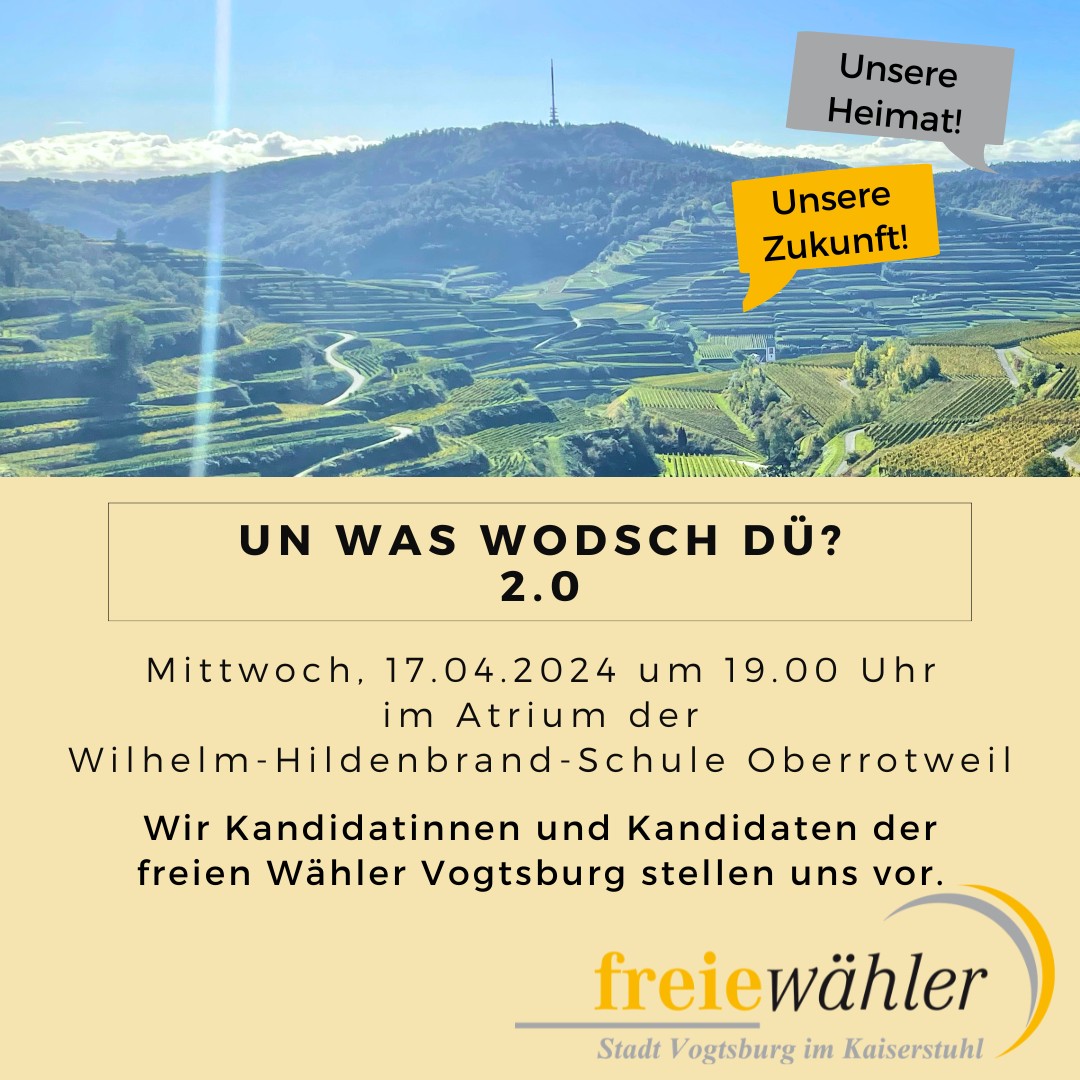 Mehr über den Artikel erfahren Save the date: „Un was wodsch Dü? 2.0“, 17.04.2024